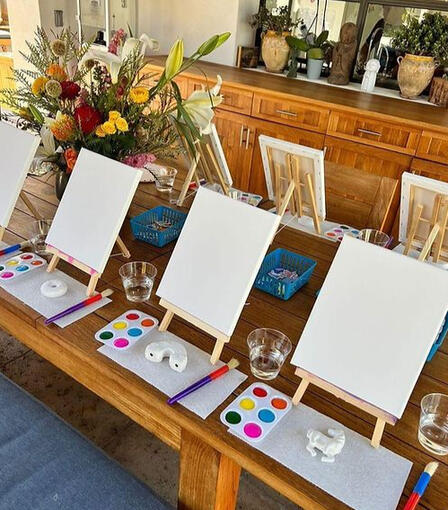 Una experiencia llena de color donde cada niño se convierte en pintor por un día. Incluye: Mini lienzo, pinceles, pinturas acrílicas, y guía creativa. Edad sugerida: 4 años en adelante Duración: 40-60 minutos-